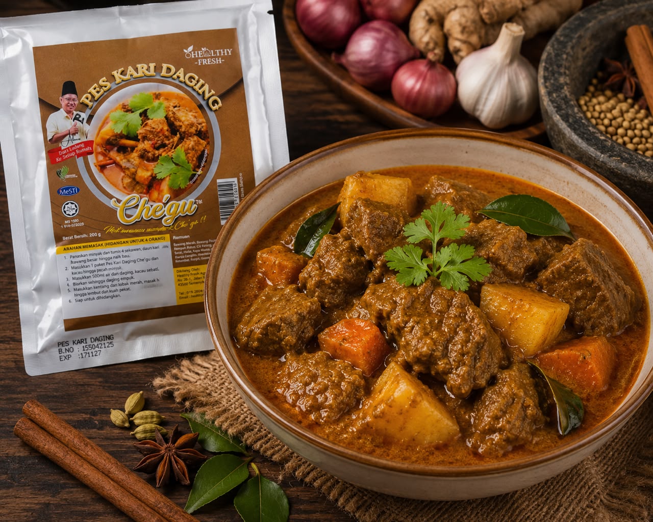 Pes Kari Kambing Che'gu